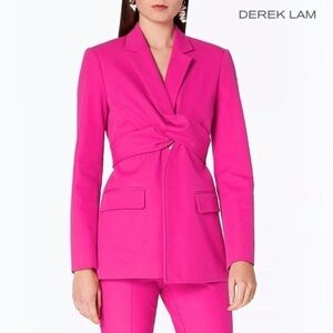 Derek Lam 10 Crosby Loa Convertible Pink Funky Blazer Professional Jacket